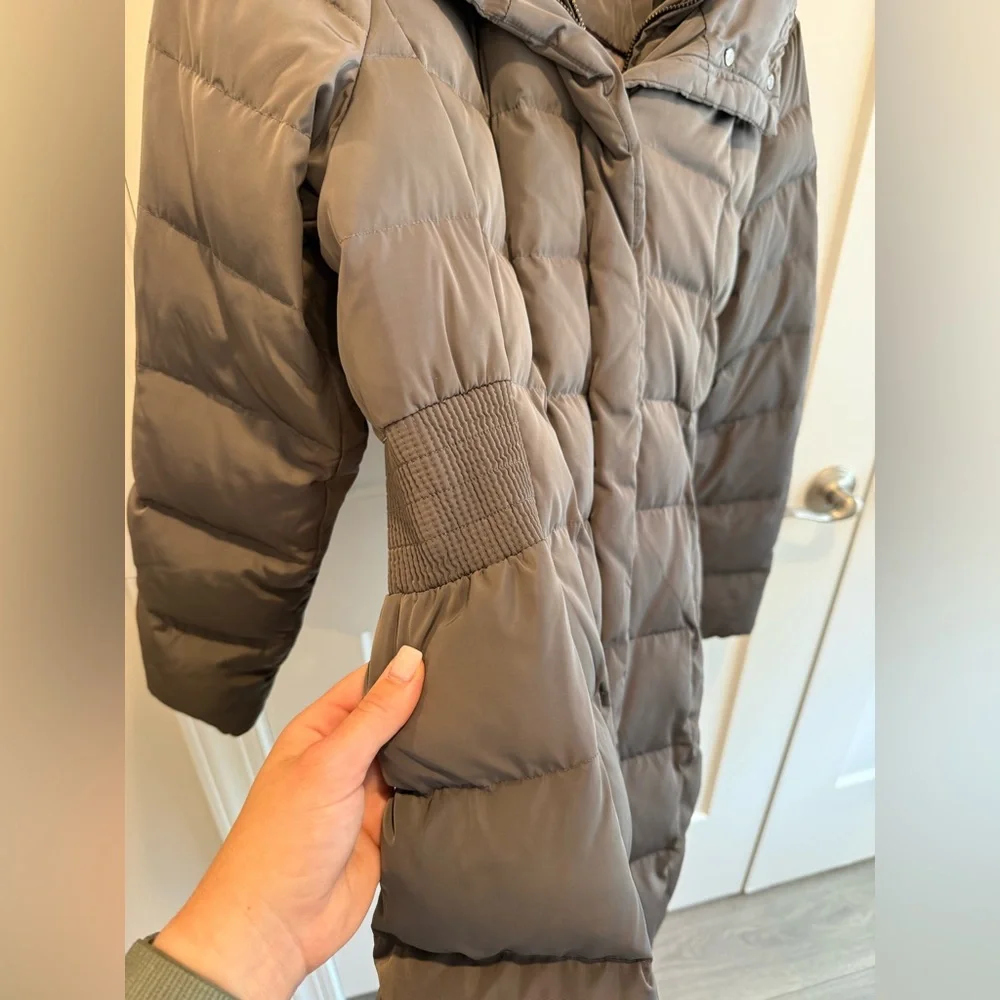 Cole Haan Women's Charcoal Puffer Jacket - Picture 3 of 9